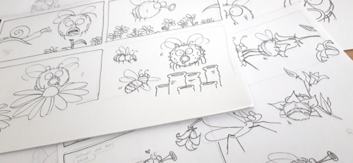 Linda Merkel Pummel die Hummel Skizzen