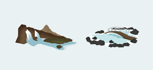 Linda Merkel Map of Iceland Details