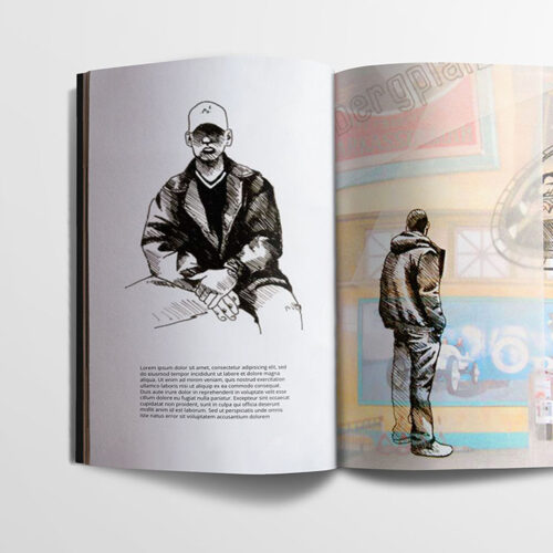 Linda Merkel Berlin Porträts Illustration