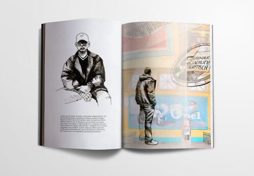 Linda Merkel Berlin Porträts Illustration