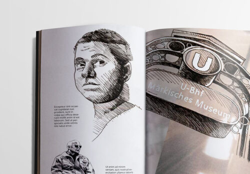 Linda Merkel Berlin Porträts Illustration