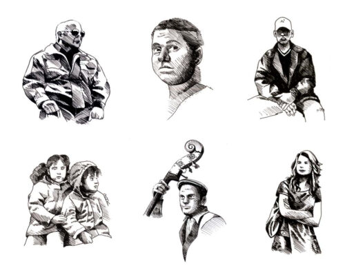 Linda Merkel Berlin Porträts Illustration