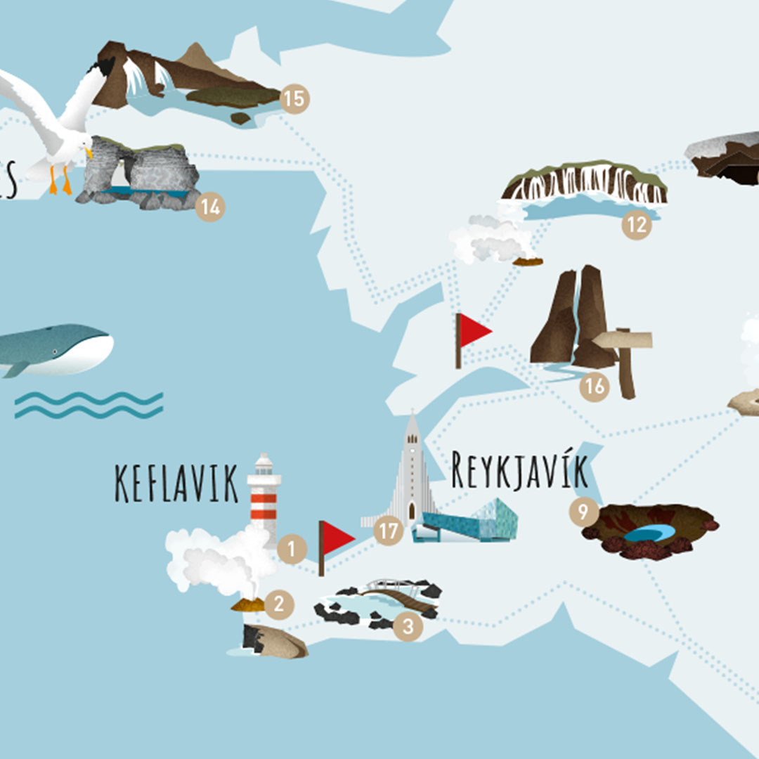 Linda Merkel Map of Iceland Infografik Teaser
