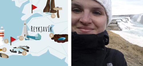 Linda Merkel Map of Iceland Infografik